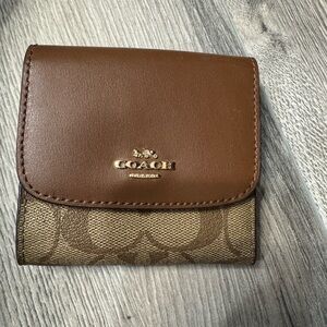 Coach Tan and Brown Women's Wallet